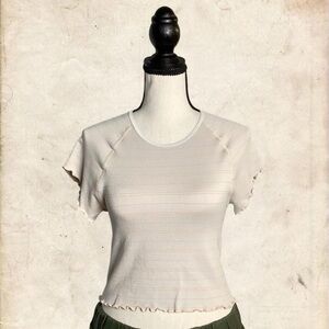 Pink Striped Women's Top